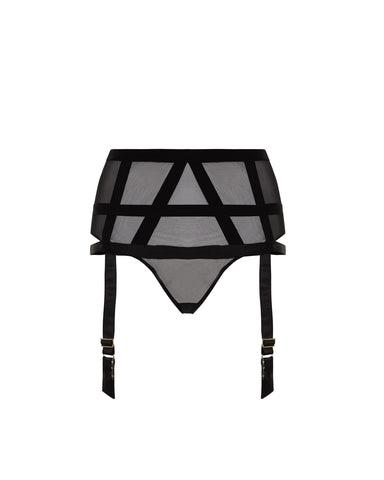 Karolina String mit Strumpfhalter