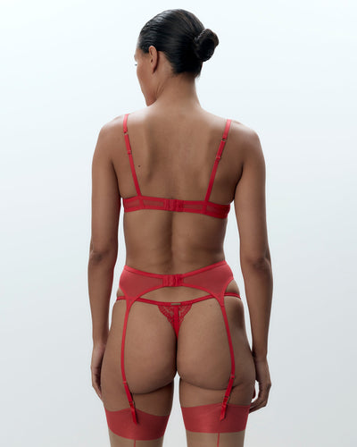 Marseille Strumpfhalter Rot