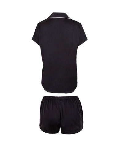 Abigail Set Aus Shirt und Shorts Schwarz/Rosa