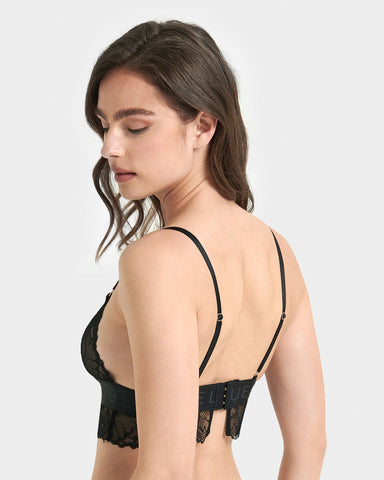 Tori Bralette Aus Spitze Schwarz