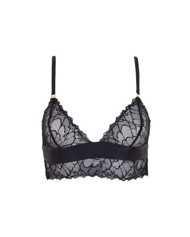Tori Bralette Aus Spitze Schwarz