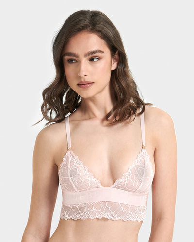 Tori Bralette Aus Spitze Rosa