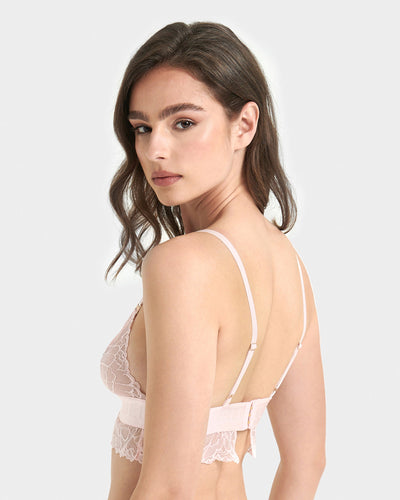Tori Bralette Aus Spitze Rosa