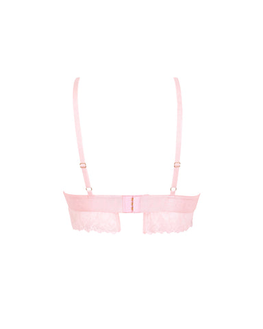 Tori Bralette Aus Spitze Rosa