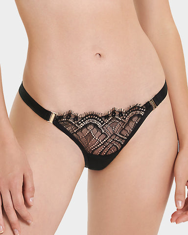 Alessia String Schwarz