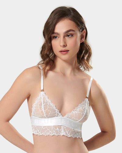 Tori Bralette Aus Spitze Weiss