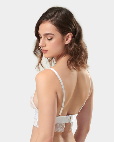 Tori Bralette Aus Spitze Weiss