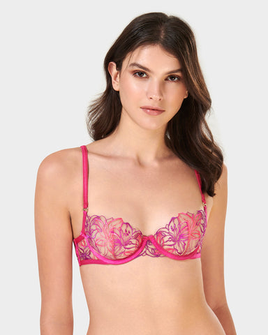 Lilly BH Fuchsia Rosa/Hellviolett/Transparent