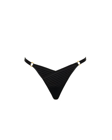 Allegra Ouvert-Slip Schwarz