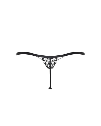 Marisa String Schwarz/Transparent