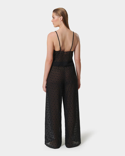 Cassat Set aus Camisole & Hose Schwarz