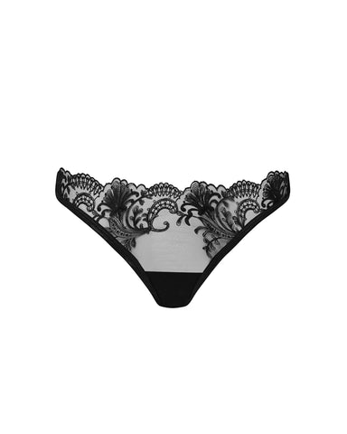 Marseille Höschen mit Mesh-Einsätzen Schwarz