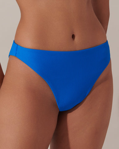 Lucerne High-Waist Bikinihose Blau