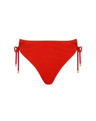 Shala High-Waist Bikinihose Rot