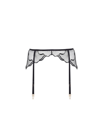 Marabel Strumpfhalter Schwarz/Durchsichtig