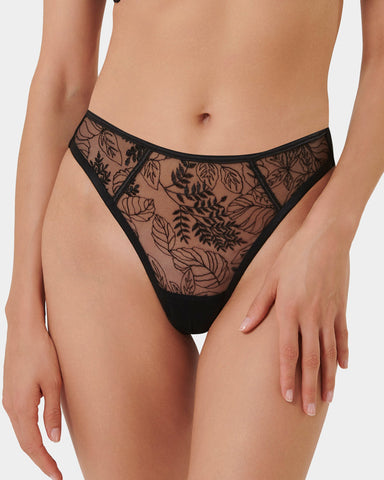 Seraphim High-Waist String Schwarz