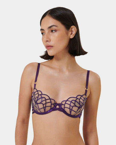 Beatrix Bügel-BH Acai-Lila/Transparent