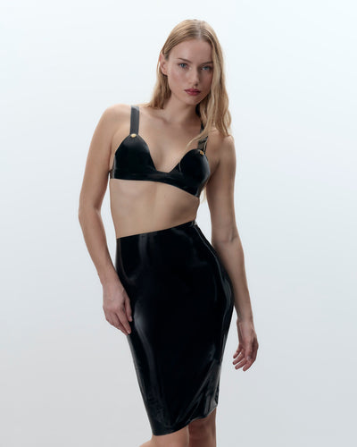 Latex-Rock Schwarz