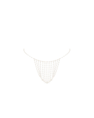Perlen-String in Perle/Gold