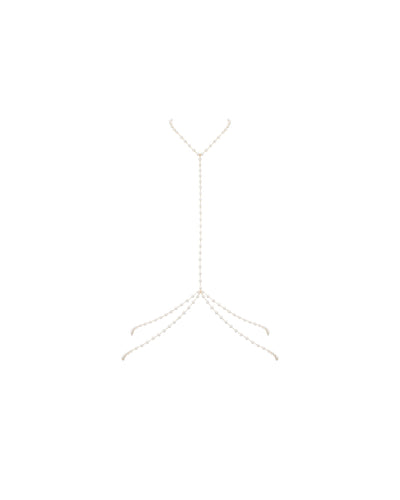 Perlen-Harness in Perle/Gold