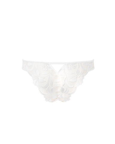 Leonora Slip in Weiß/Transparent