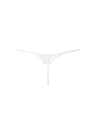 Leonora String in Weiß/Transparent