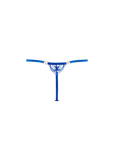Monique String in Ägyptisch Blau/Transparent