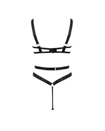 Sana Bügel-Bodysuit in Schwarz