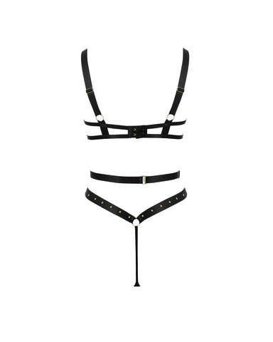 Sana Bügel-Bodysuit in Schwarz