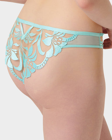 Leonora Slip Inselparadies Blau/Transparent