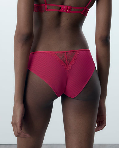 Vermont bestickter transparenter Slip in Rosa