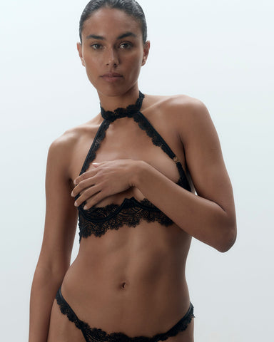 Arella offener Harness-BH Schwarz