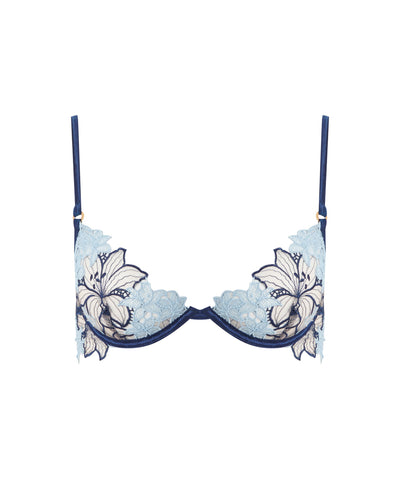 Calantha BH mit floraler Spitze Blau