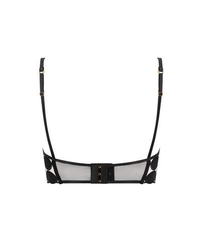 Lia Polka Dot Longline-BH Schwarz