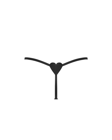 Gia Open Heart Stringtanga Schwarz