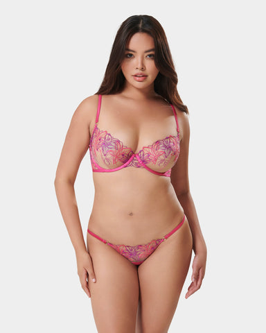 Lilly Fuchsia Rosa/Hellviolett/Transparent