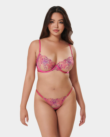 Lilly Fuchsia Rosa/Hellviolett/Transparent